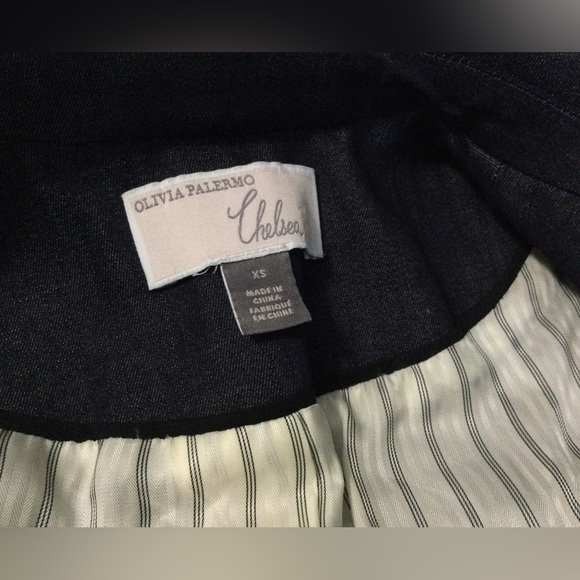 OLIVIA PALERMO Chelsea28 Denim Blazer Size XS - Picture 8 of 12